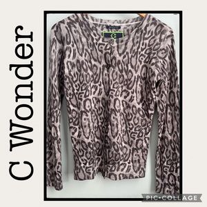 NWT C Wonder Merino Wool Oslot Cardi Size S 💙